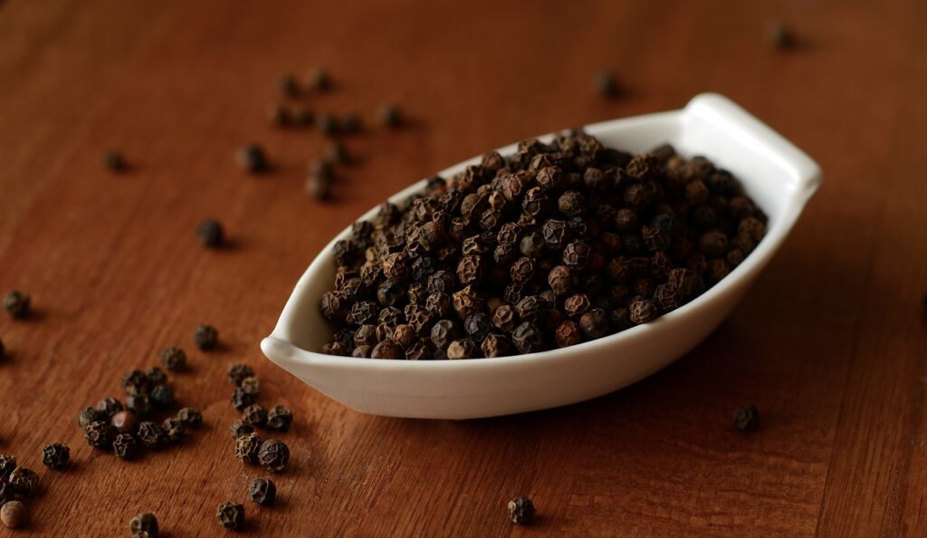 black pepper, spice, condiment